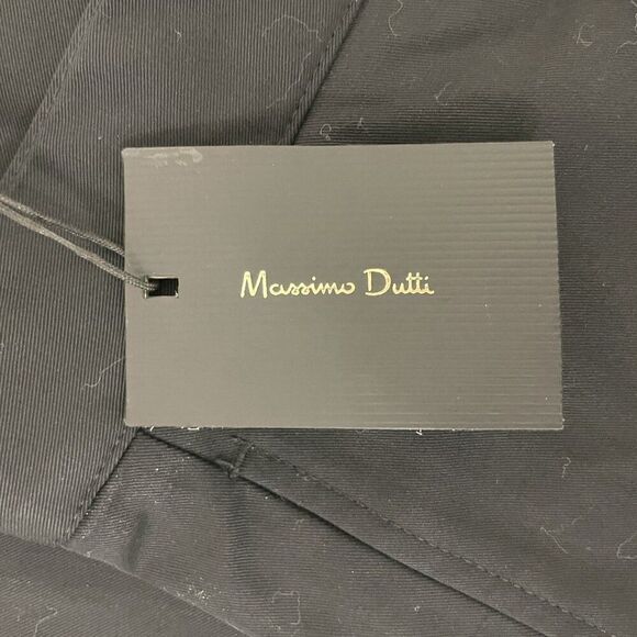 Massimo Dutti Men Dress Pants trouser EU 42 US 32 Black Relaxed Fit 0013/018 NWT - Picture 5 of 12